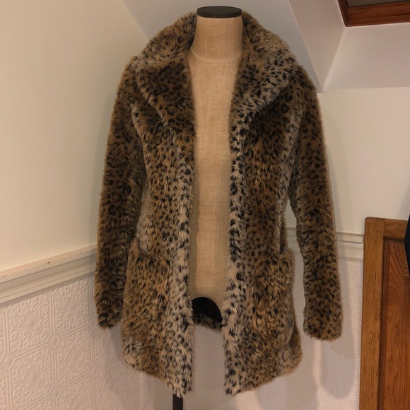 princess polly leopard coat